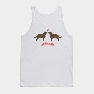 American Water Spaniels in Love Tank Top